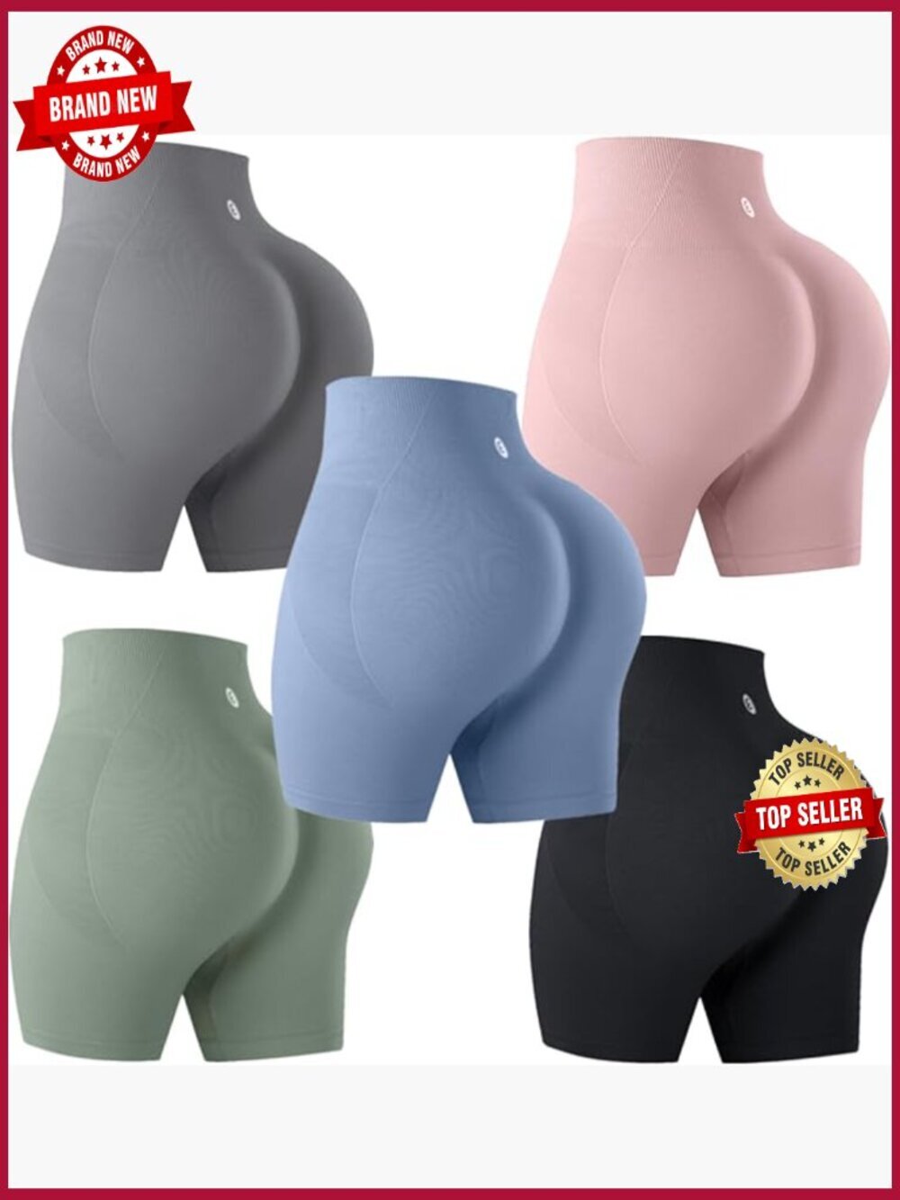 Butt Lifting Shorts Pack Workout Sets High Waist Gym Booty Shorts Seamless